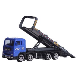 男孩道路救援运输卡车儿童滑行玩具车宝宝塑胶小汽车平板工程车