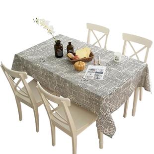 商超桌布开票书桌棉麻布艺复古ins英文报纸美食拍照超市卖场餐厅