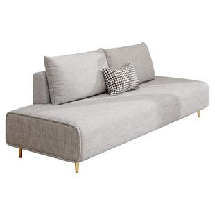 棉麻布沙发小户型双人贵妃酒店民宿出租房沙发床无扶手沙发小梳化