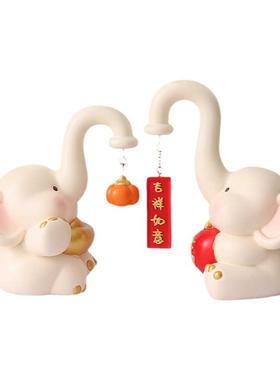 家居轻奢大象摆件装饰品乔迁礼品