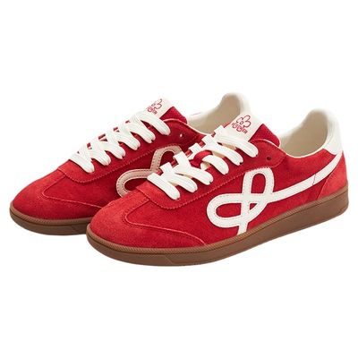 We Flower秋季小花复古多巴胺德训鞋潮流轻便透气百搭舒适