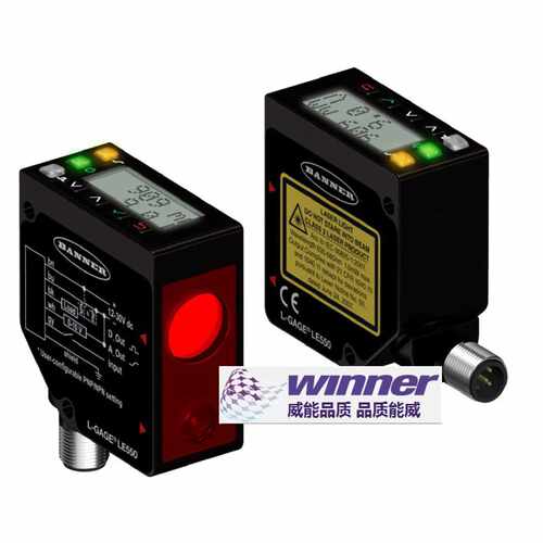 询美国BANNER邦纳LE250I激光位移感测器100400mm精度0.38mm