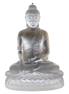 玉佛琉璃供奉摆件三宝佛