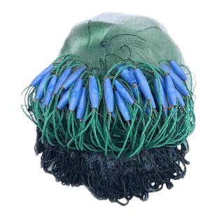 爱渔人正品船牌丝软丝捕鱼网粘网三层水库抓鱼网防缠细丝加重沉网