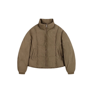 ATRY肌理结构羽绒服 国潮新款冬季简约百搭加厚保暖防寒立领外套