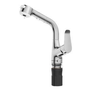 九牧抽拉一键止水水龙头洗漱台冷热水卫生间台盆浴室水龙万向旋转