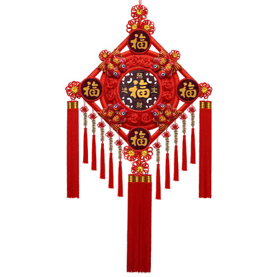 五帝钱镇宅中国结玄关客厅入户门