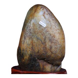 王实斋珠宝/新疆和田玉籽料无二上无二修摆件山子独籽有证书BJ2