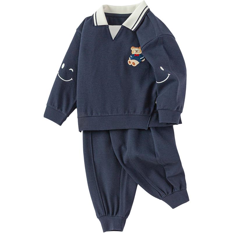 巴拉巴拉宝宝运动套装春秋款衣服