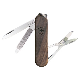维氏瑞士军刀原木典范58mm胡桃木正品随身多功能迷你瑞士军士刀