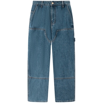 STARTER牛仔裤2024秋季新款宽松运动休闲户外百搭工装裤长裤裤子