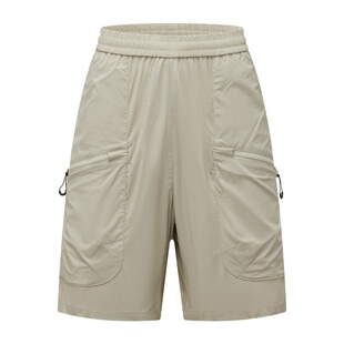 坦博尔短裤男工装裤春夏秋新款户外透气抽绳直筒阔腿休闲运动短裤