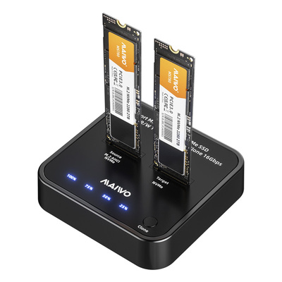 麦沃双盘10Gbps高速读写硬盘盒