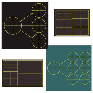 可定做汉字结构解析分解教学软磁贴小学教师书法米语文拼音田字组词结构黑板章法格神宫格魔法格双矩格磁力贴