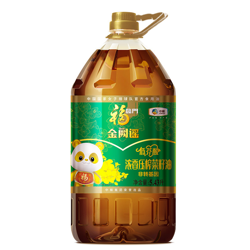 中粮福临门低芥酸菜籽油5.43L