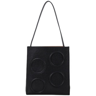 DirtySix /原创 波亚圈圈包 复古牛皮 大容量单肩托特