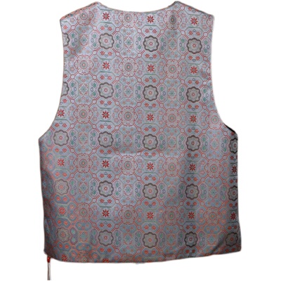 【如意马甲】宋锦黑龟双面穿马夹桑蚕丝百搭中式无袖国风ays1016