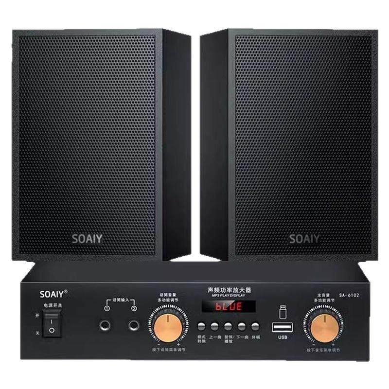 索爱M501 木质KTV音箱家庭电视音响套装震撼低音商铺会议舞蹈专用