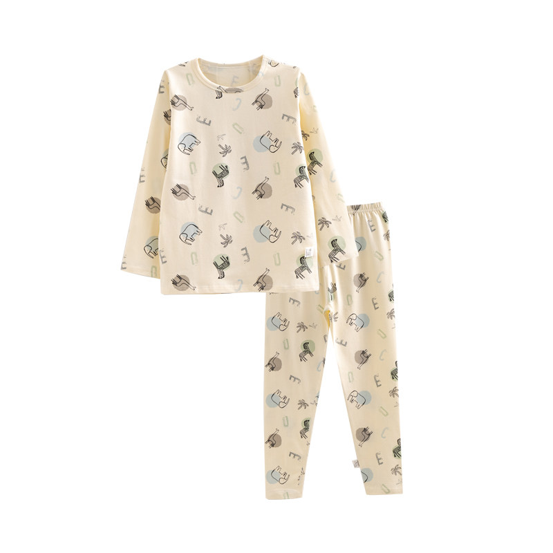 棉质简约棉布秋冬卡通家居服宽松