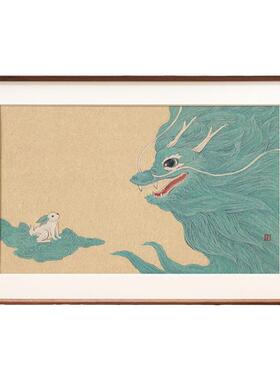 龙年装饰画春节过年喜庆挂画