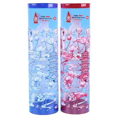 胜利羽毛球6只装收纳筒