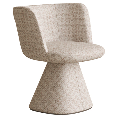 PAULJOHN极简棉麻布艺餐椅