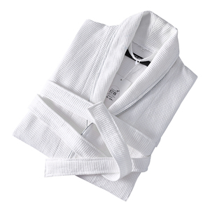 华夫格浴袍四季五星级酒店专用希尔顿同款高档纯棉吸水速干男女士