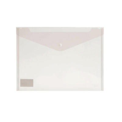 资料袋得力PP透明塑料透明