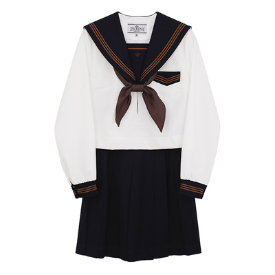 月野家原创茶羽中白身中间服JK