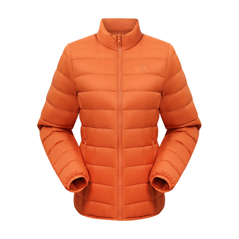 拓路者冬季700蓬轻薄排骨羽绒服女90鸭绒立领保暖冲锋衣内胆外套