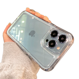 亚克力适用15苹果16pro手机壳14新款iphone13透明17air简约12高级感11硅胶promax防摔xs男女xr加厚7保护8全包