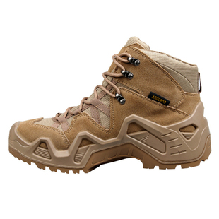 户外登山鞋男高帮专业防滑沙漠战术靴透气真皮防水作战徒步鞋男鞋