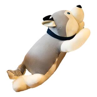 大号哈士奇公仔抱枕布娃娃可爱毛绒玩具狗女睡觉床上玩偶生日礼物