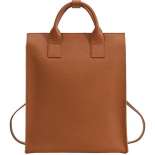 气质感头层牛皮电脑背包女款2025新款上班通勤双肩包高级感不撞款