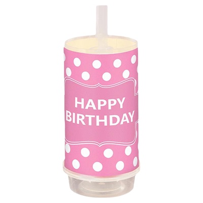 推推乐贴纸蛋糕筒粉色包装纸装饰