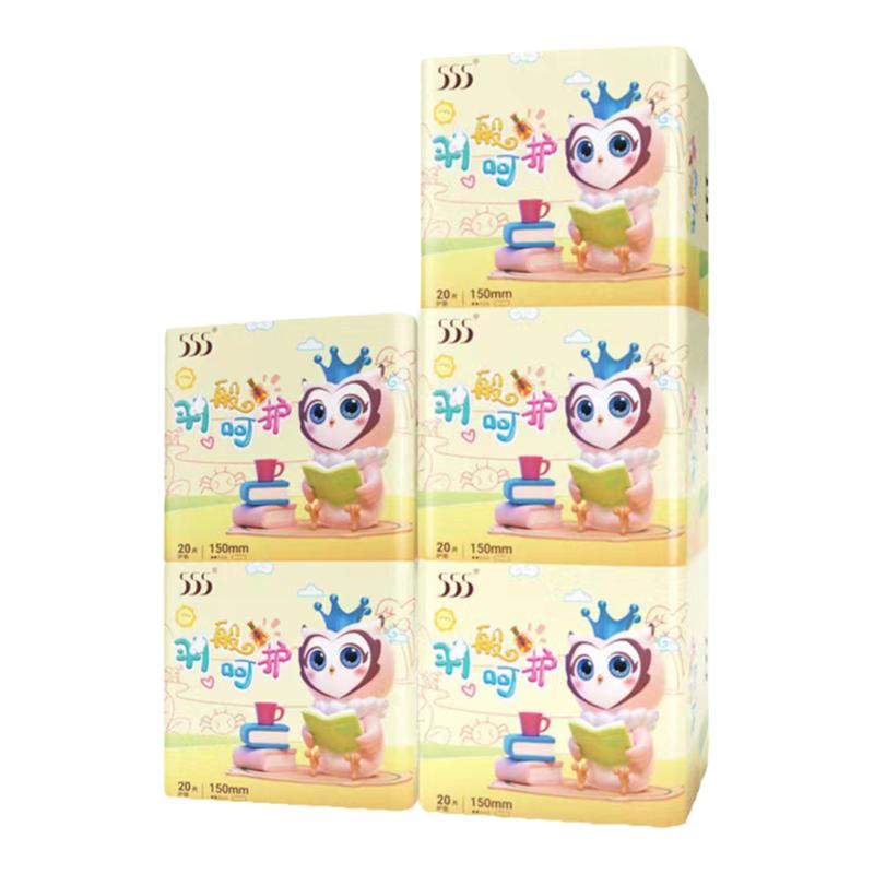 三五555卫生护垫女超薄100片5包柔棉柔学生迷你日用夜用正品整箱