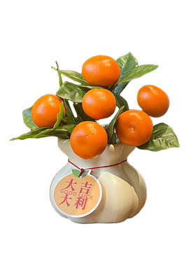 大吉大利~寓意吉祥仿真橘子