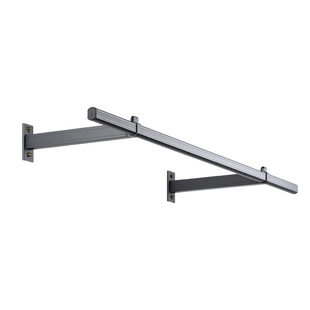 艾尚居侧装晾衣架墙上固定式晾衣杆铝合金挂衣服单杆晒衣杆一根