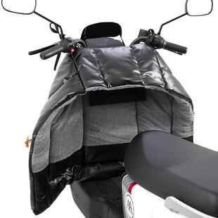 电动车挡风被冬季分体式人车分离踏板电瓶摩托车防风罩保暖PU皮革