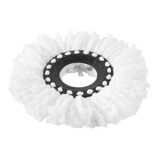 旋转拖把头替换头通用圆形墩布拓扑加厚非纯棉好神地拖布条芯配件