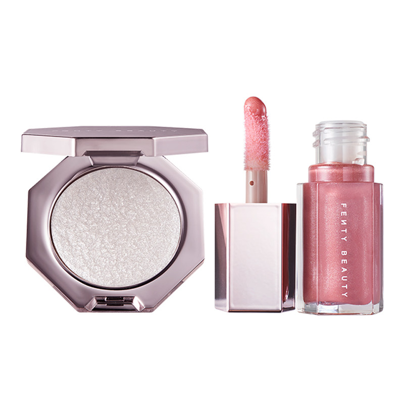 【官方正品】FentyBeauty钻石高光唇釉迷你套装提亮细闪口红修容