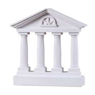 希腊古城复古建筑模型罗马柱摆件欧式装饰摆设石膏柱子树脂雕塑品