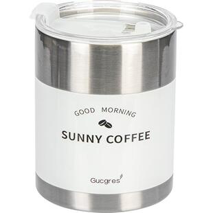 摩登主妇不锈钢咖啡杯保温杯办公室保冷杯子便携外带随行吸管水杯