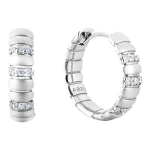 ARSIS自由搭配蛇骨小耳扣百搭素圈耳环简约耳钉设计耳圈银耳饰女