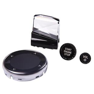 适用宝马新3系i3 5系i5 4系i4 iX3 2系水晶兰花指拨片档把三件套