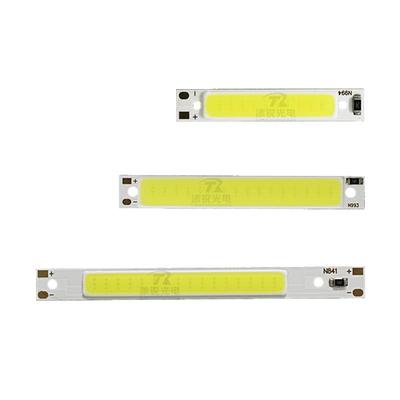 LED灯条COB灯板3.7v长条COB面光灯5v 12V硬灯条18650锂电池3w灯板