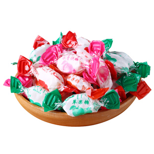 东北老式水果糖老味道怀旧传统硬糖喜糖光糖球多种口味水果味500g