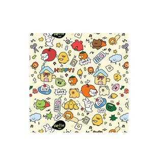 可爱p人化妆包女便携式旅行懒人大容量护肤品收纳袋魔术贴百贴布