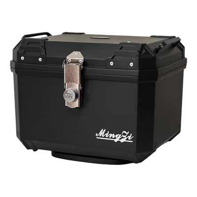 45L方形密码锁款通用喷漆摩托车电动车后置尾箱储物箱