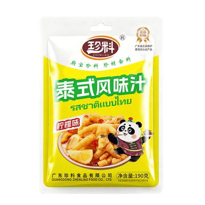 珍料泰式风味汁柠檬鸡爪调料酸辣凤爪调料包正品家庭装调味料100g